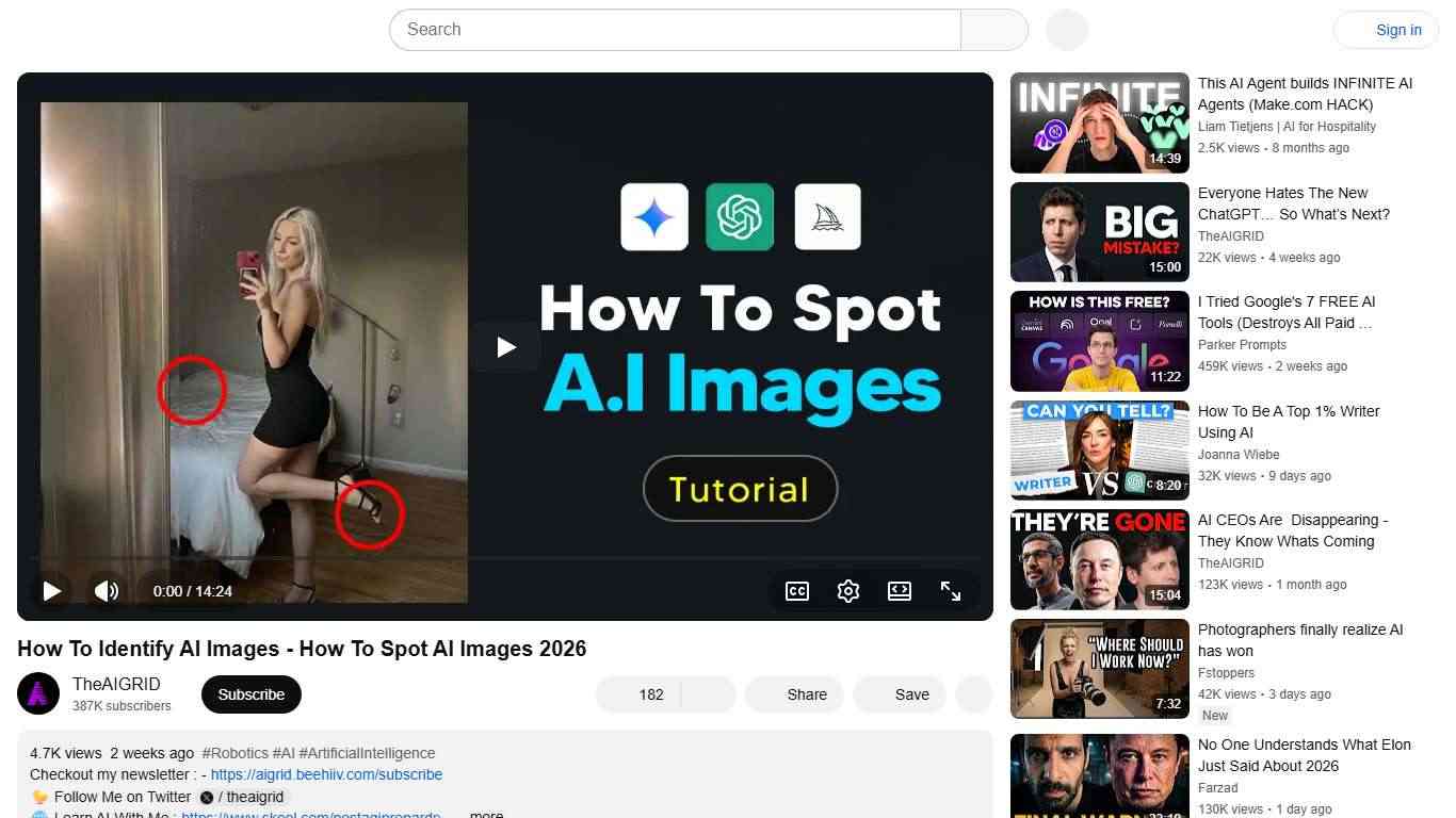 How To Identify AI Images - How To Spot AI Images 2026 - YouTube